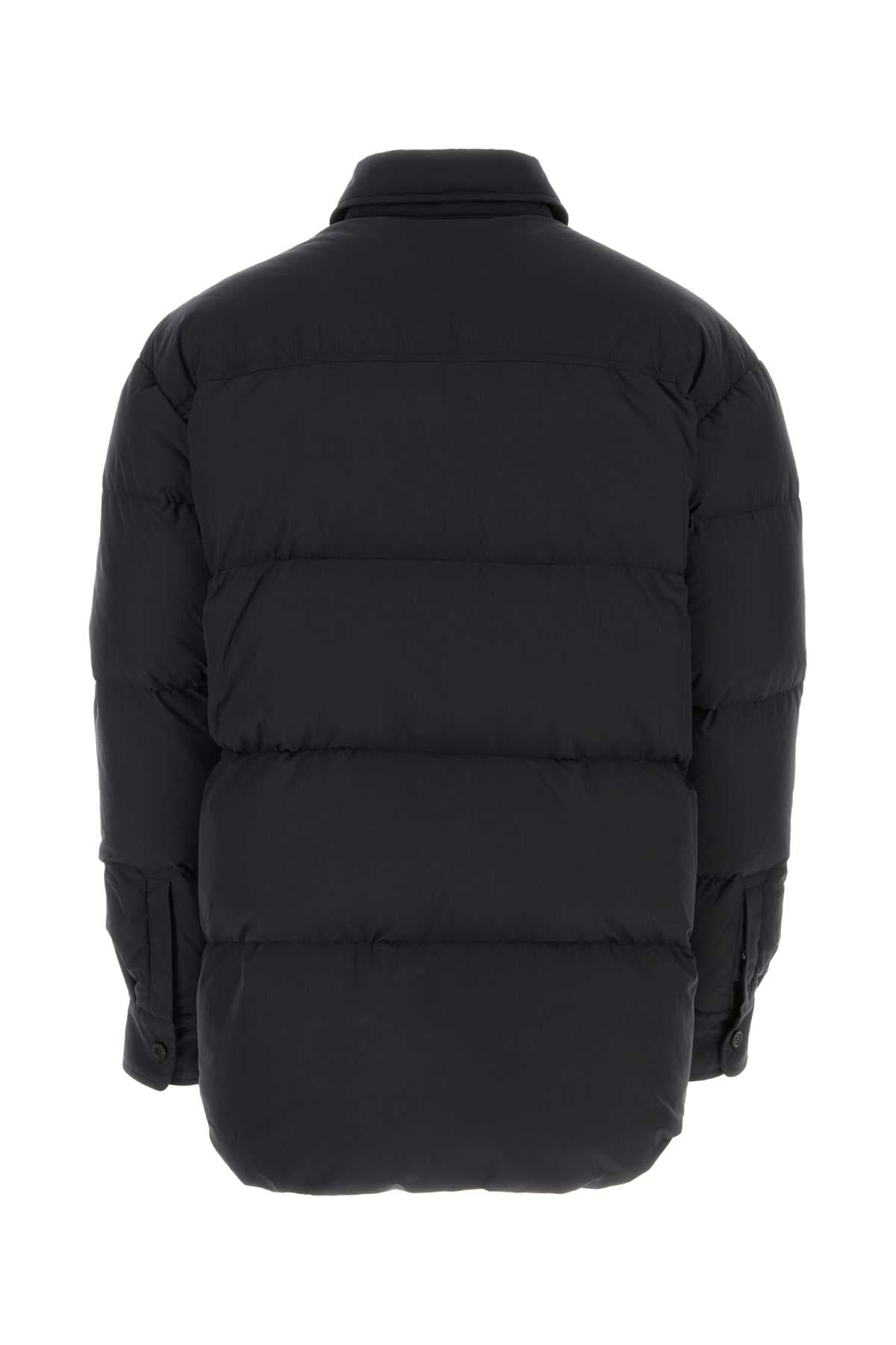 Black polyester down jacket - мініатюра 2