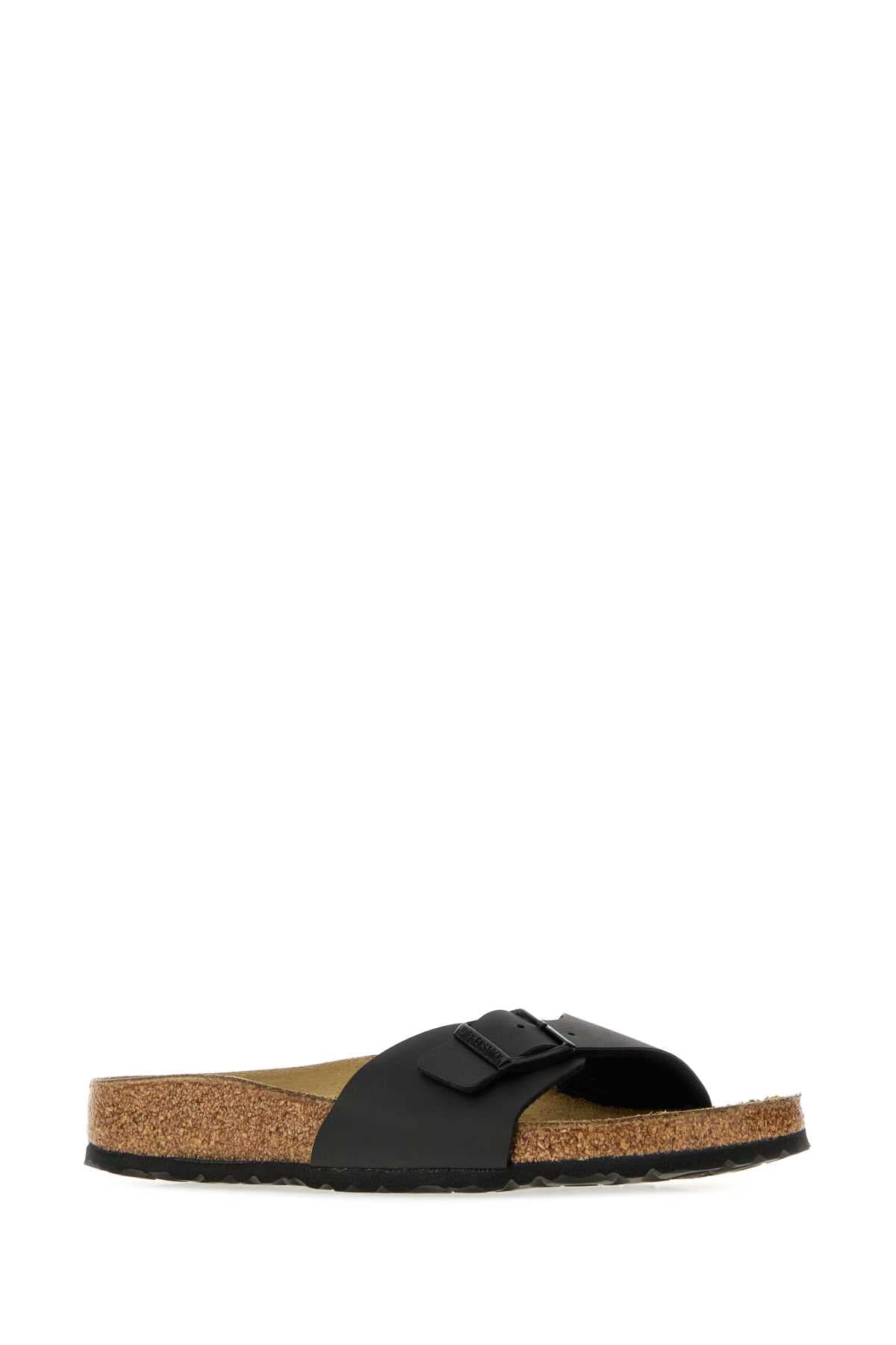 Black leather Madrid slippers - мініатюра 2