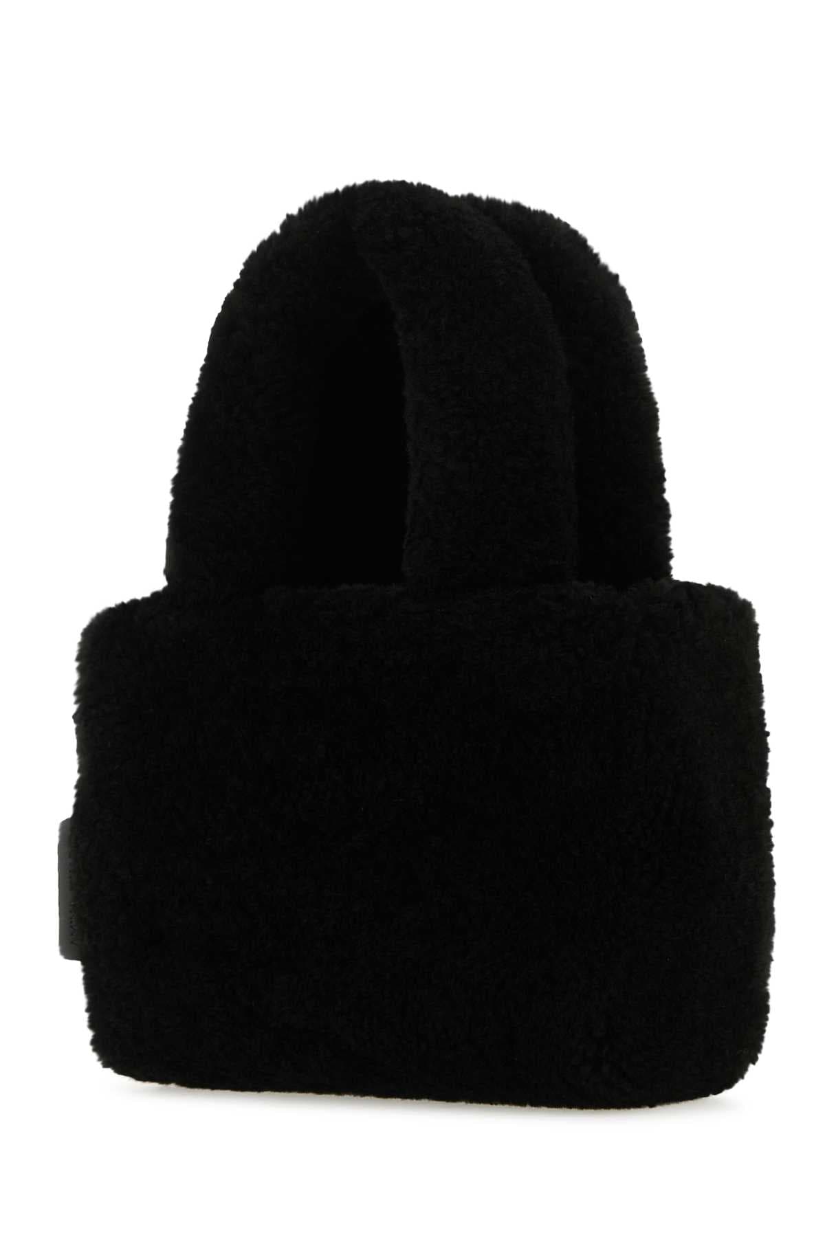 Black shearling Amini Giuly handbag - мініатюра 2