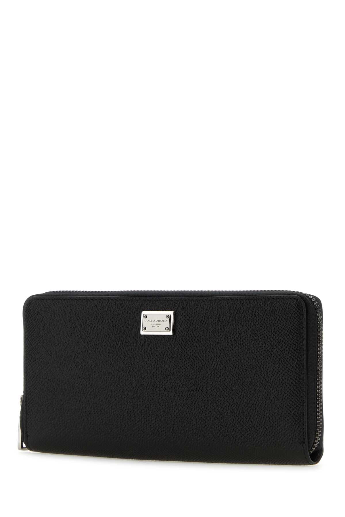 Black leather wallet