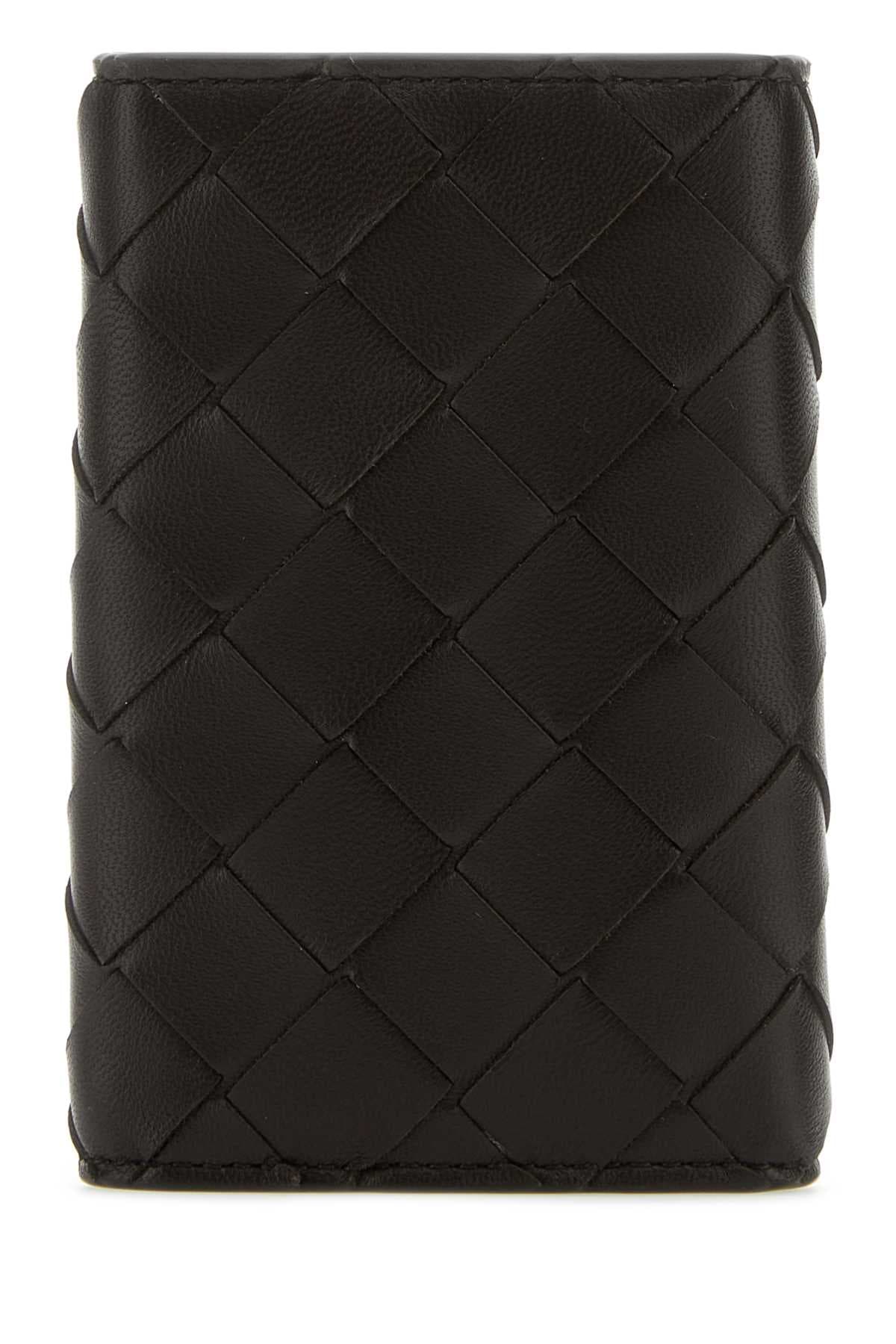 Dark brown nappa leather keyring case - мініатюра 2