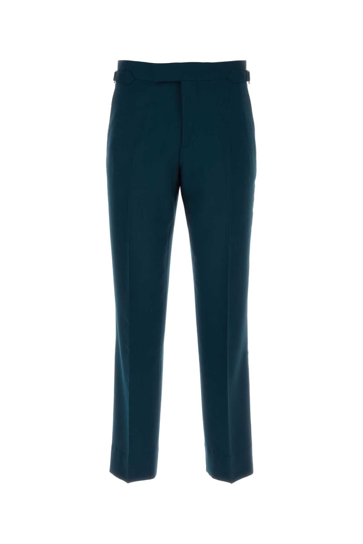 Petrol blue wool Sang pant