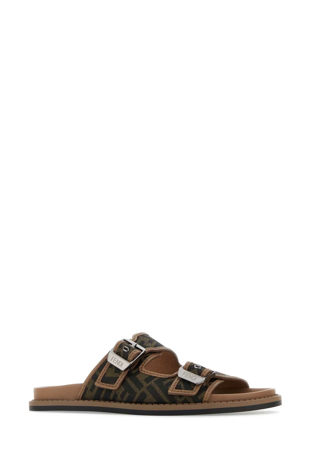 Embroidered canvas Fendi Feel slippers - мініатюра 2