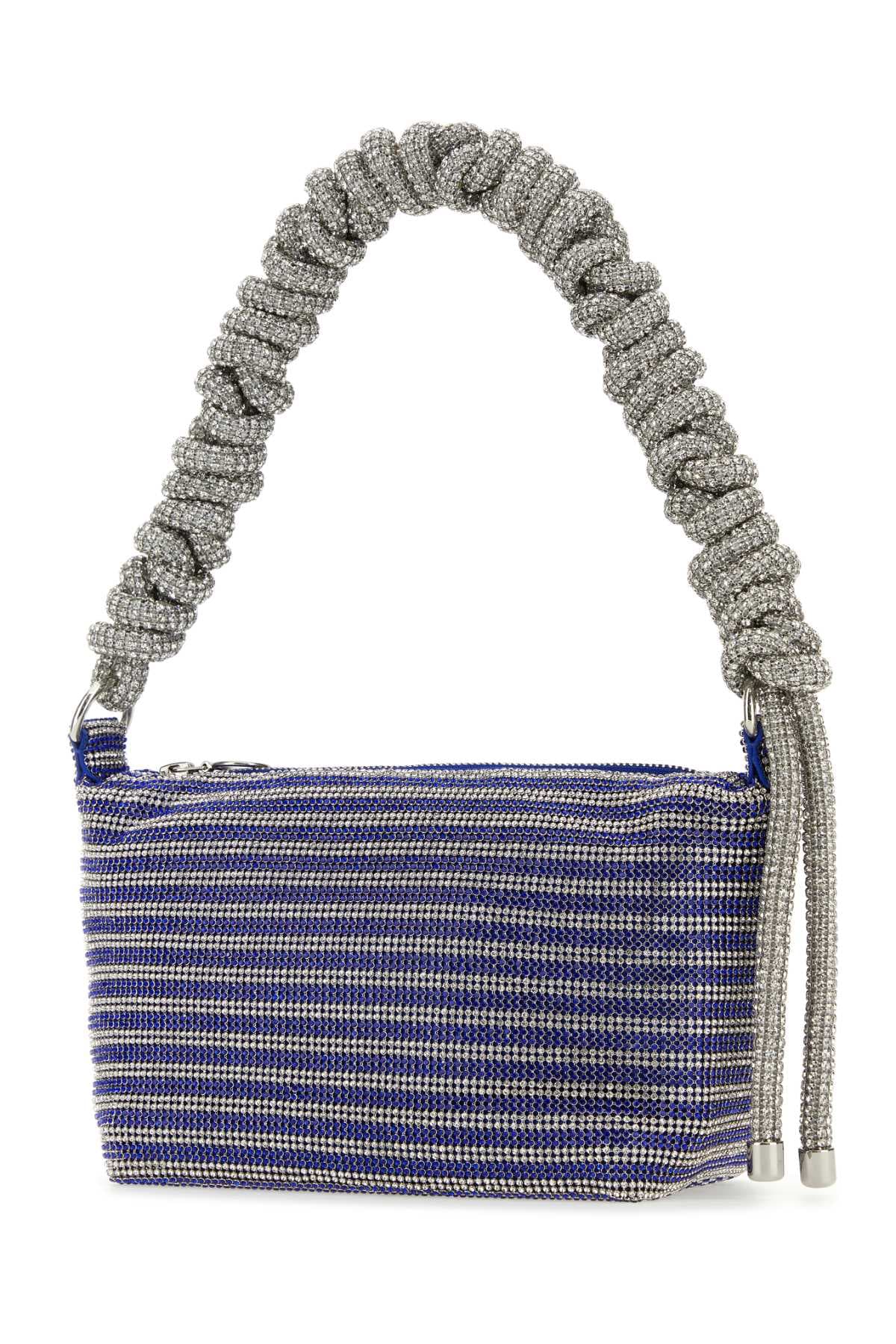 Two-tone rhinestones handbag - мініатюра 2