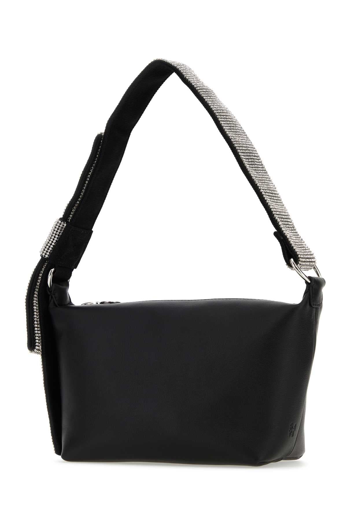 Black nappa leather shoulder bag - мініатюра 2