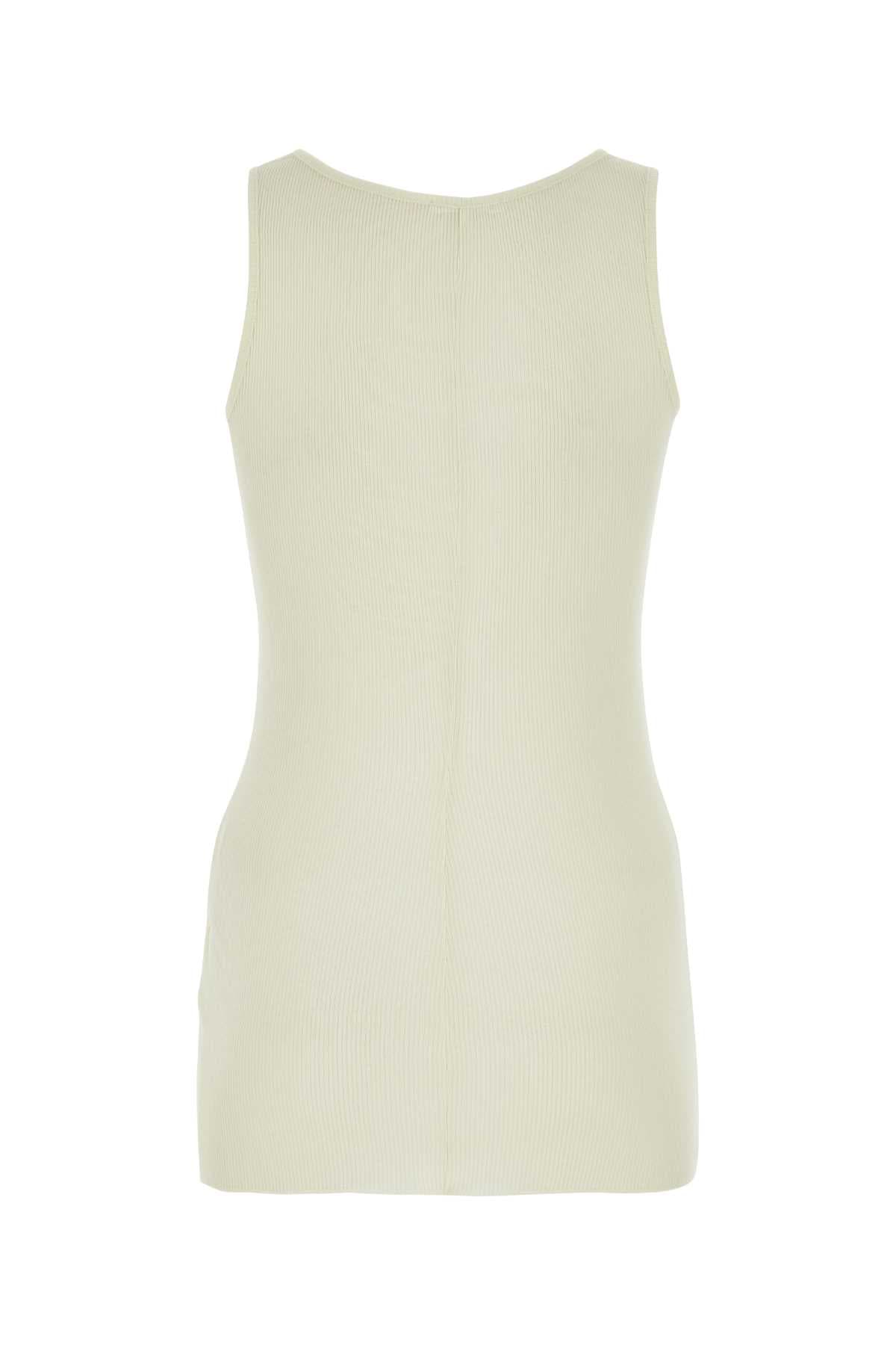 Ivory viscose blend tank top - мініатюра 2