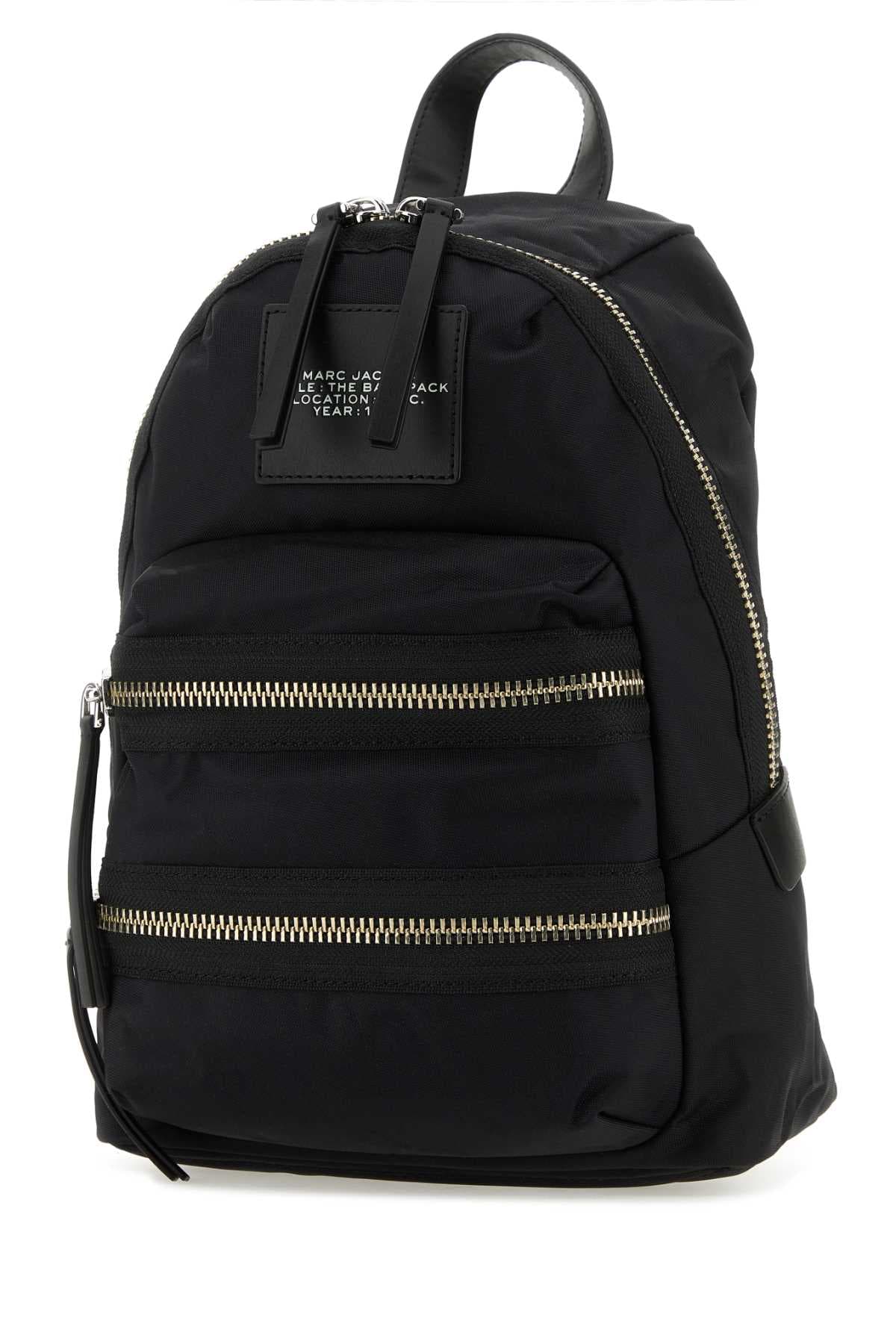 Black nylon The Biker Medium backpack - мініатюра 2