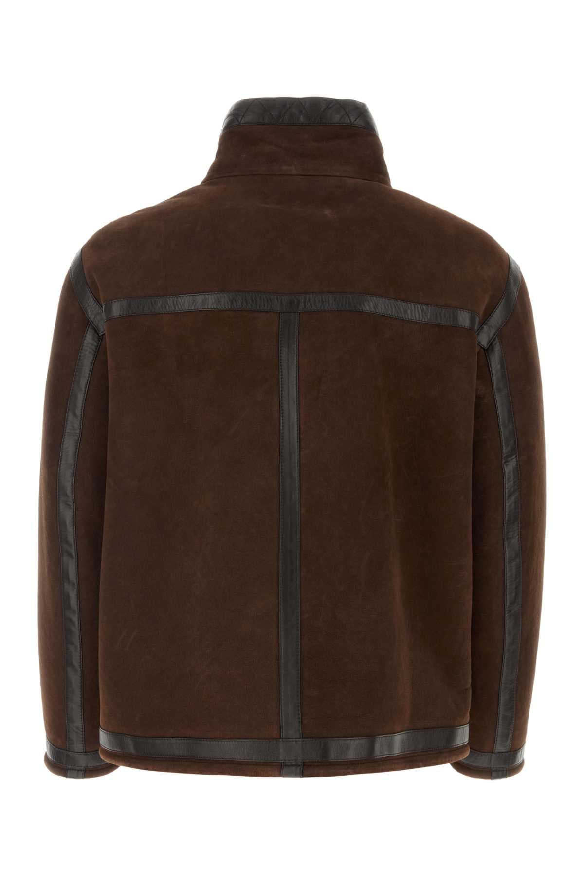 Chocolate suede jacket - мініатюра 2