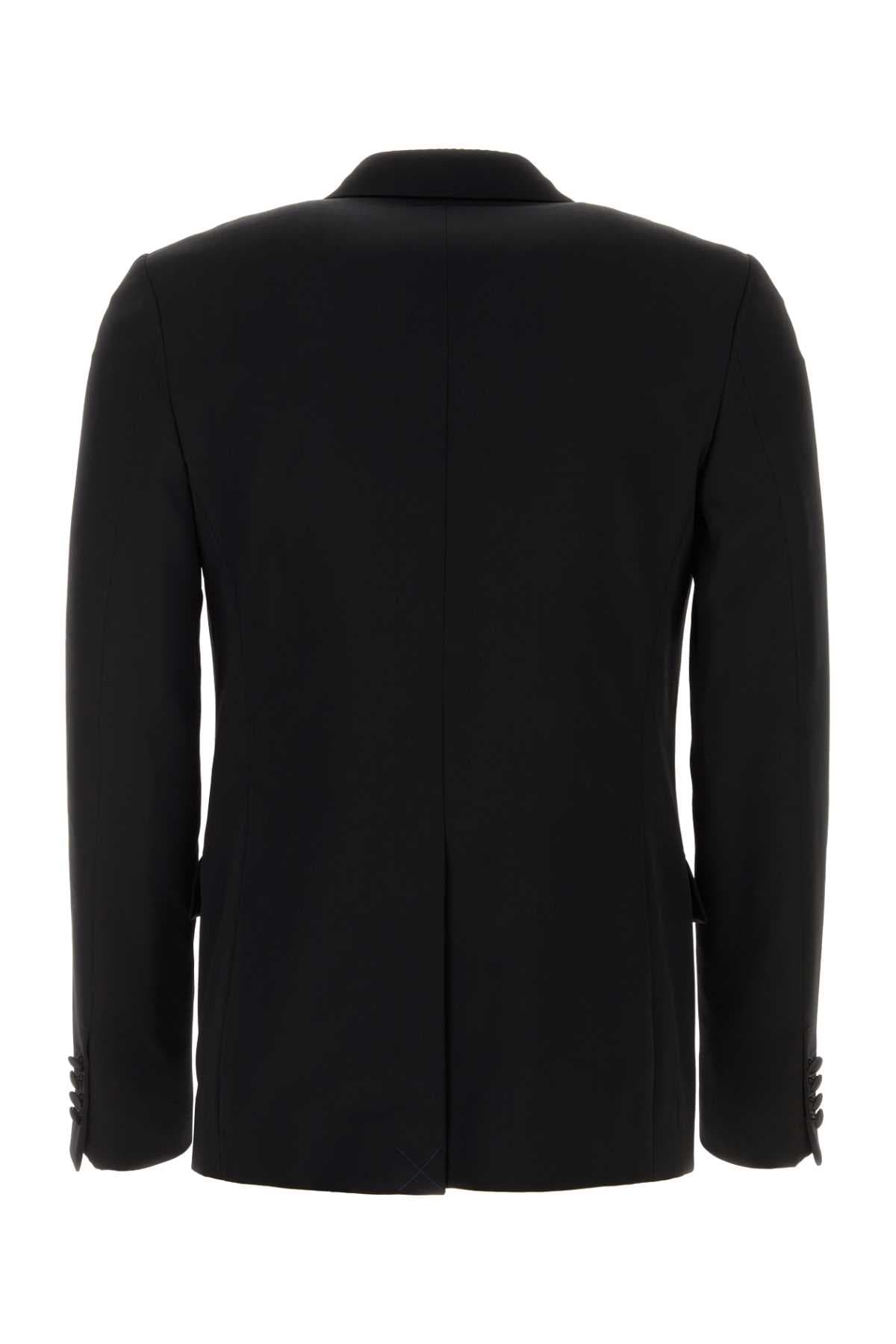 Black wool blazer - мініатюра 2