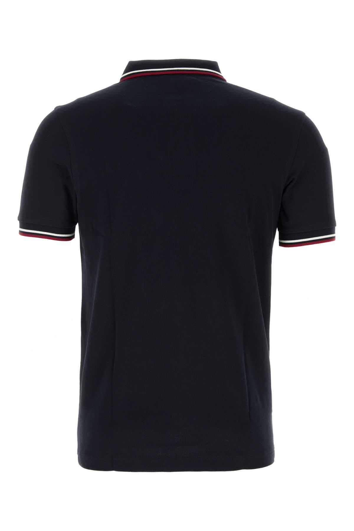 Midnight blue piquet polo shirt - мініатюра 2
