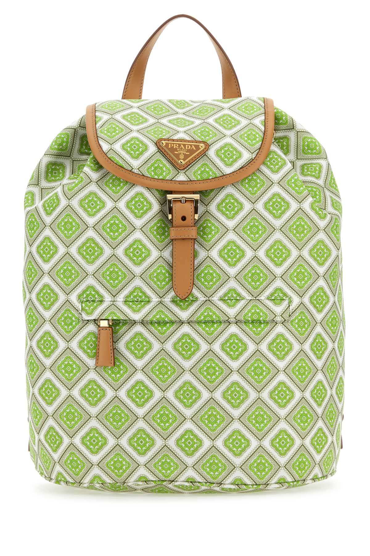 Printed Re-Nylon backpack