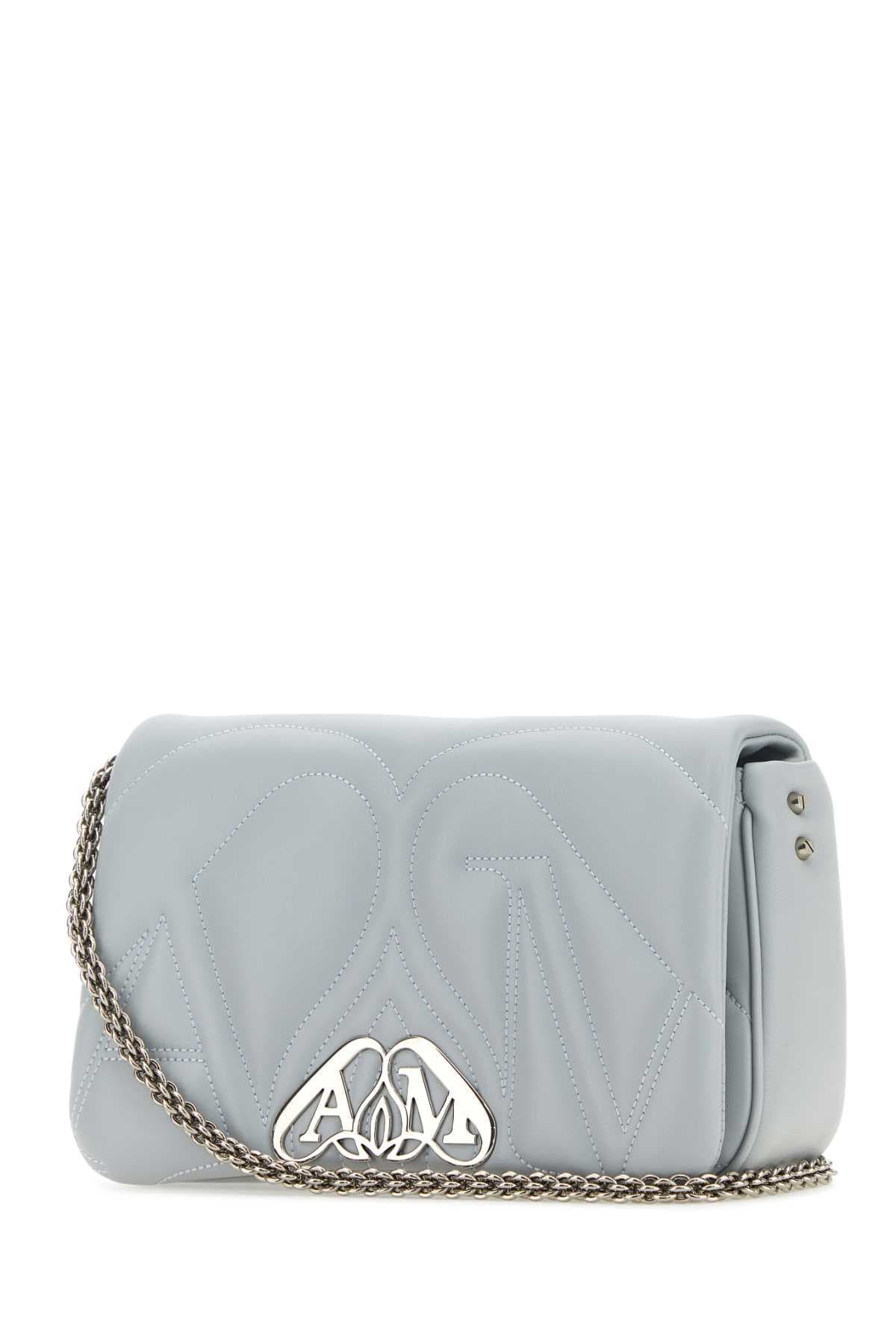 Powder blue leather small Seal shoulder bag - мініатюра 2