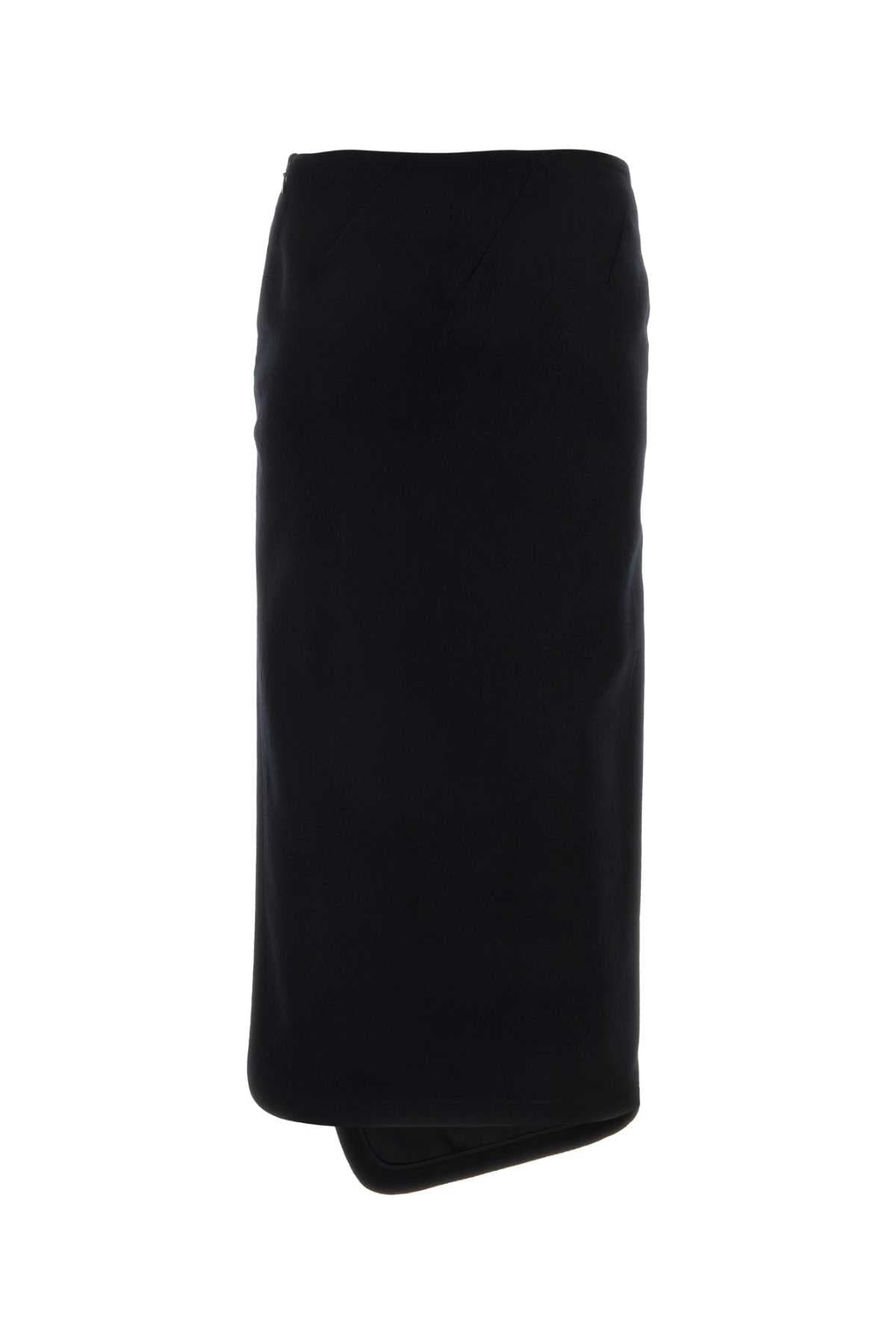 Black felt Oline skirt - мініатюра 2