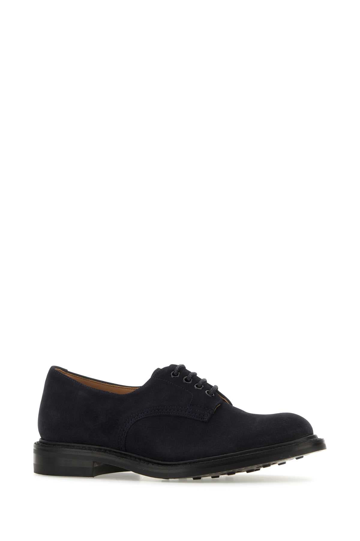 Midnight blue suede Daniel lace-up shoes - мініатюра 2