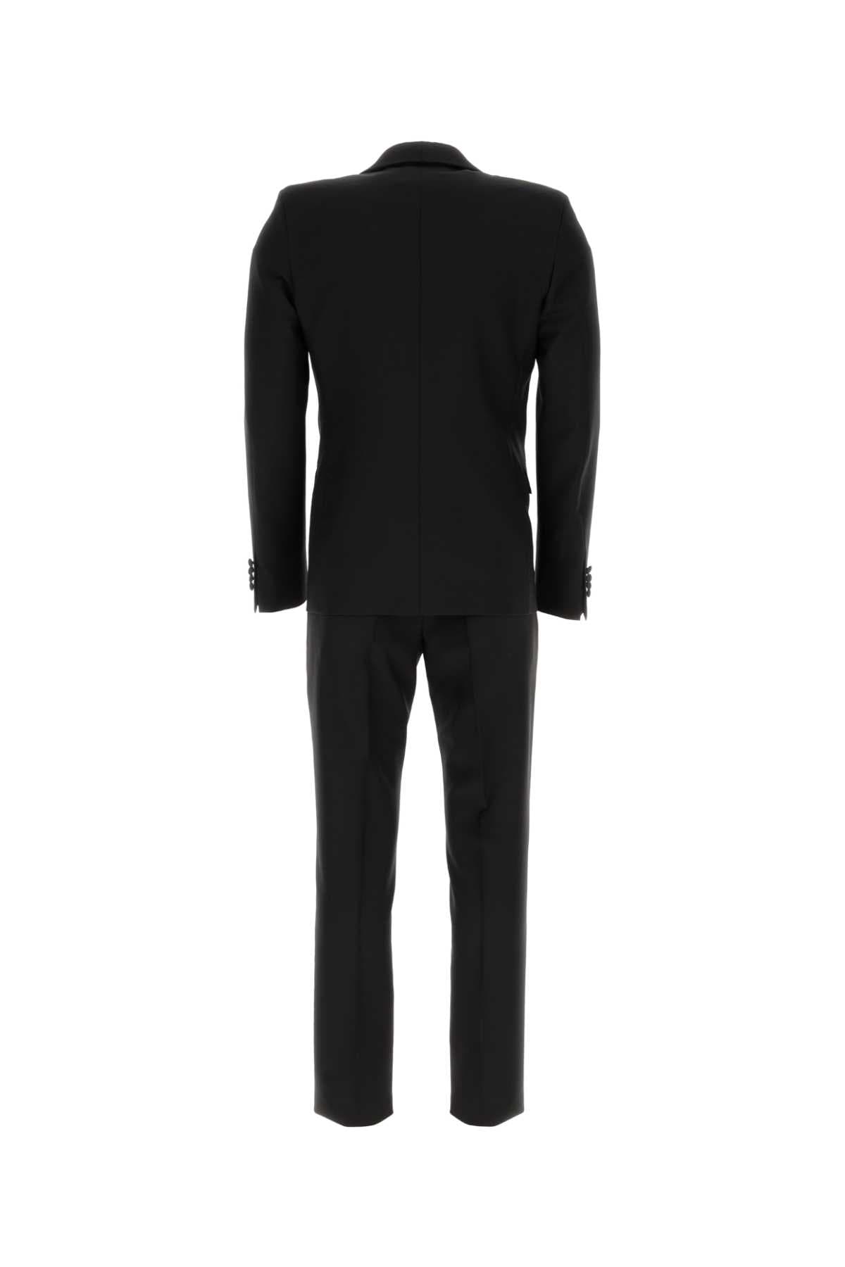 Black wool blend suit - мініатюра 2