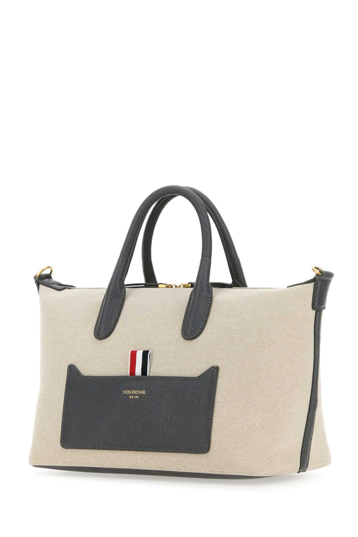 Sand canvas Duffle small handbag - мініатюра 2