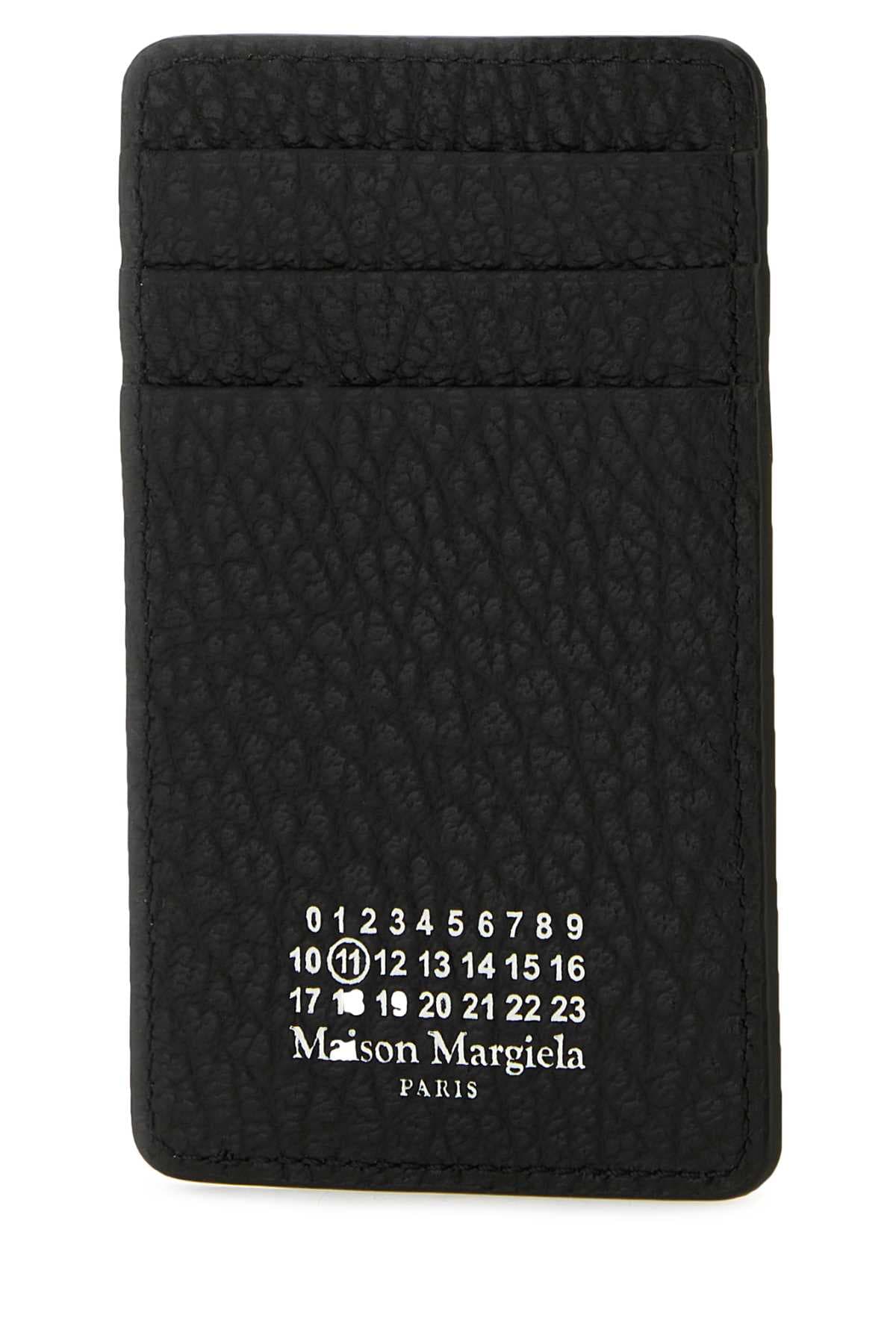 Black leather card holder - мініатюра 2