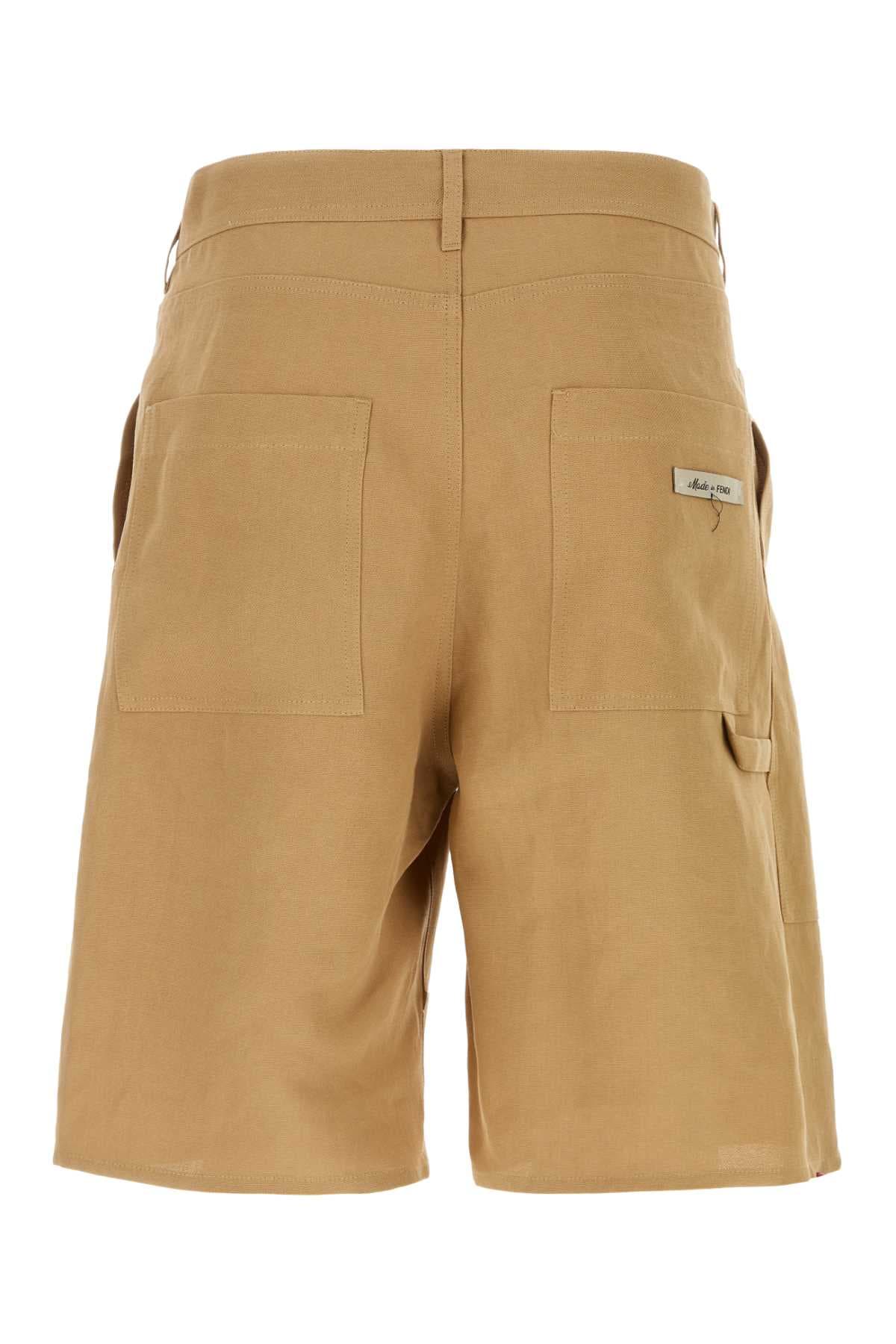 Camel paper bermuda shorts - мініатюра 2