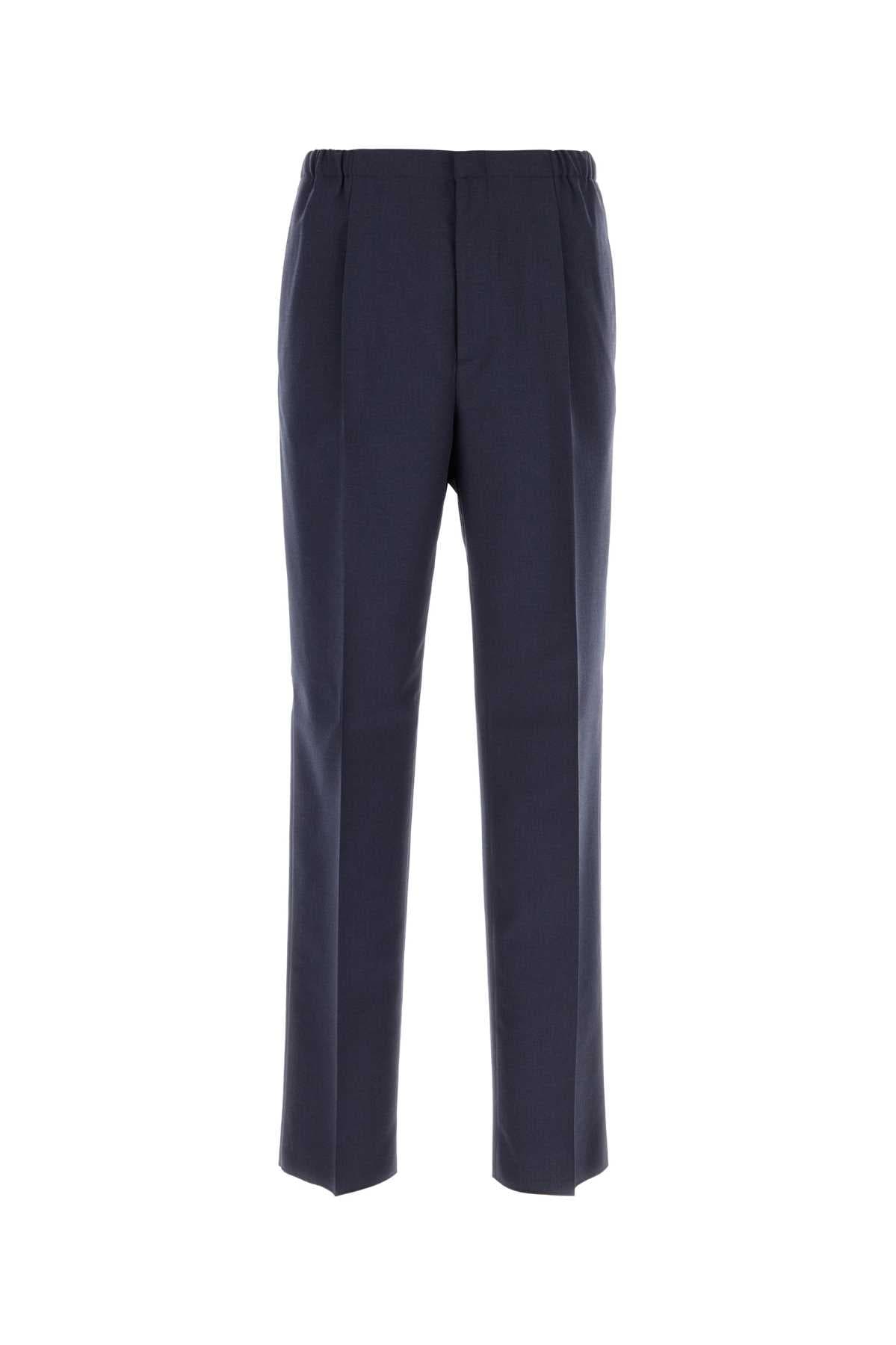 Blue wool pant