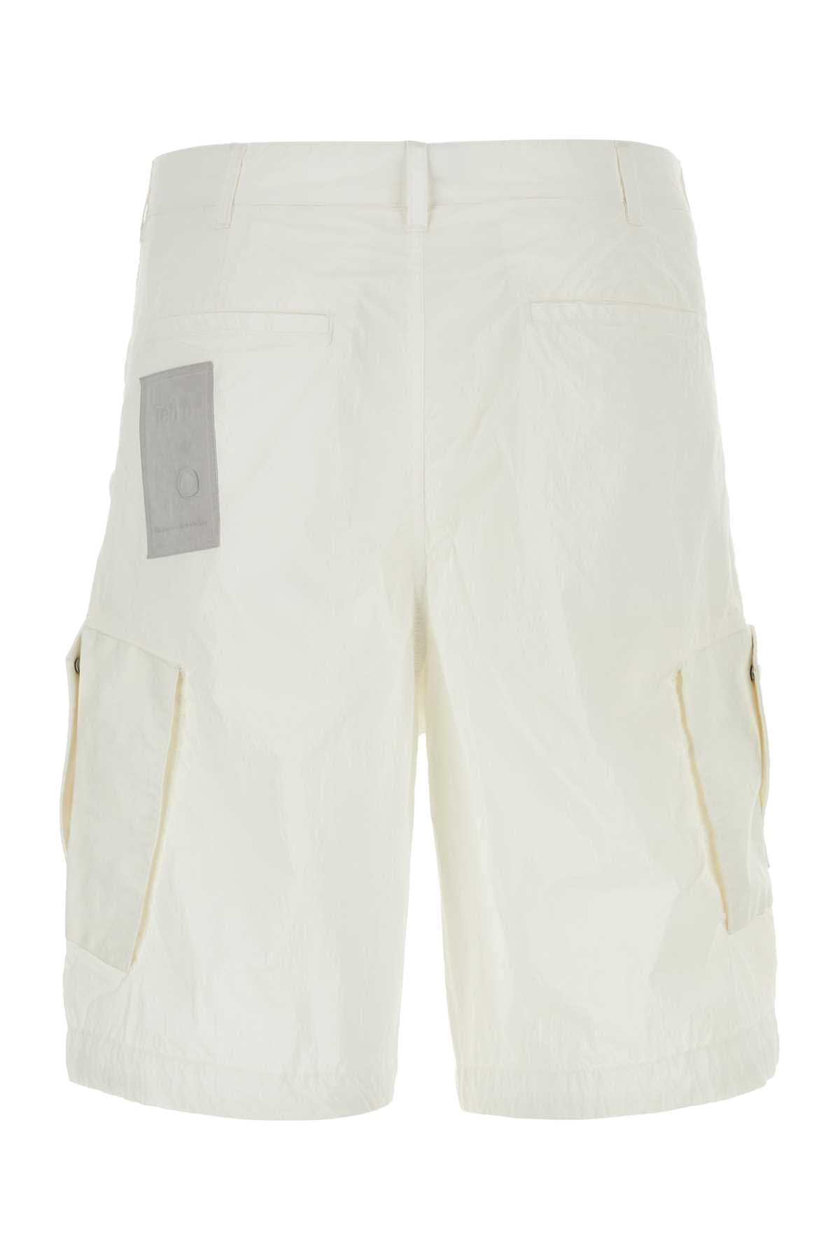 White nylon bermuda shorts - мініатюра 2