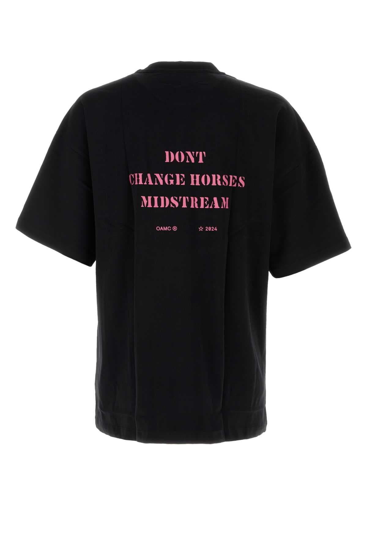 Black cotton t-shirt - мініатюра 2