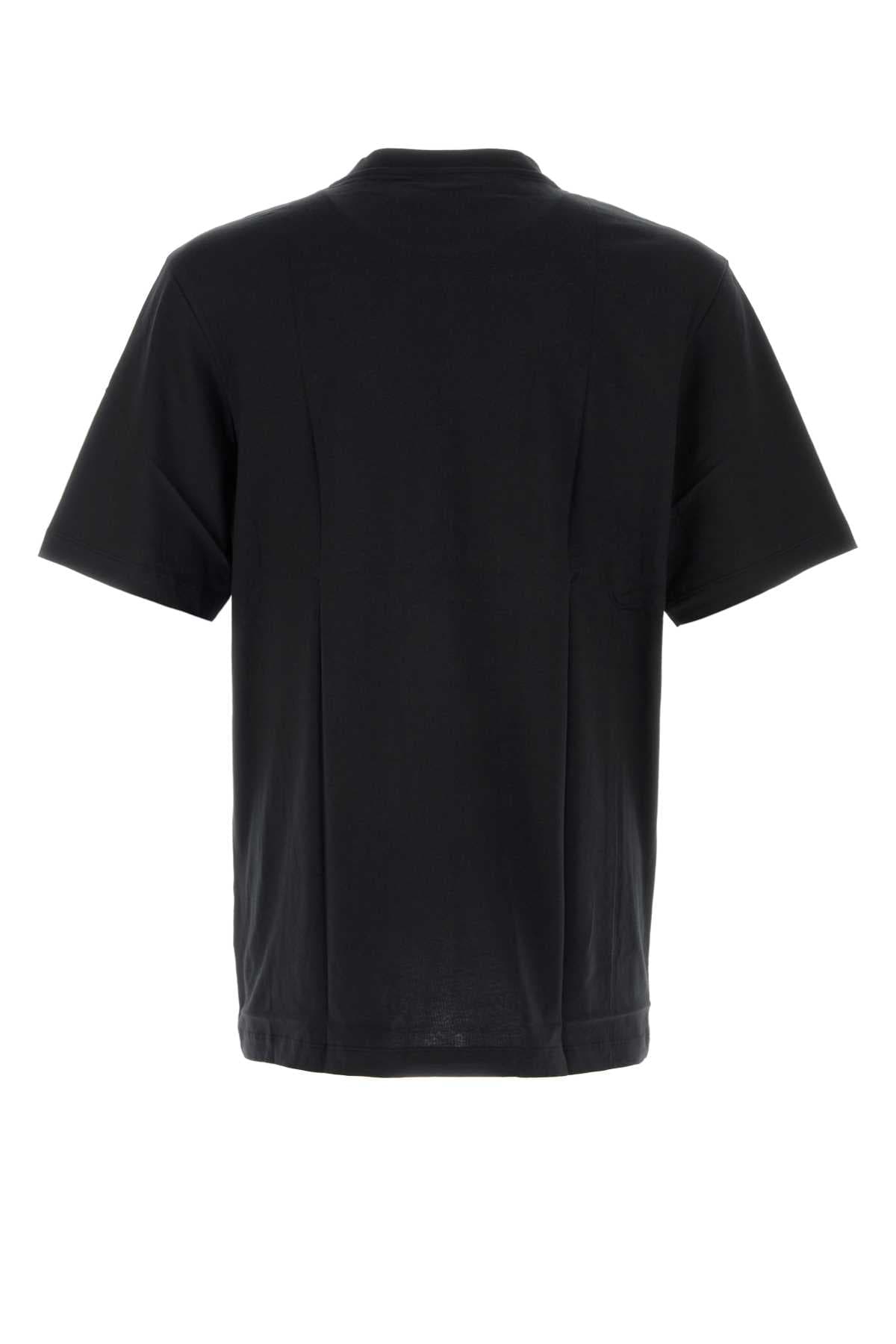 Black cotton t-shirt - мініатюра 2