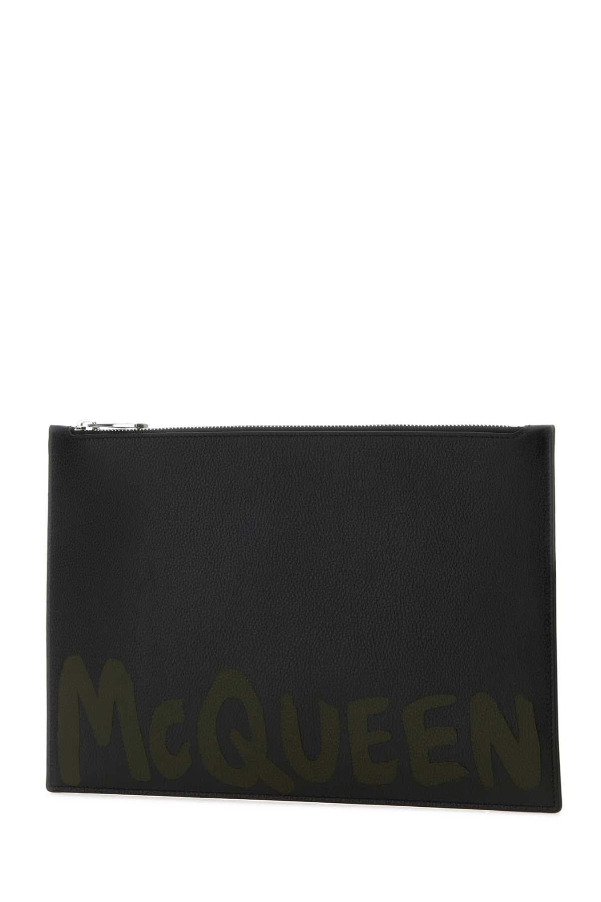 Black leather clutch - мініатюра 2