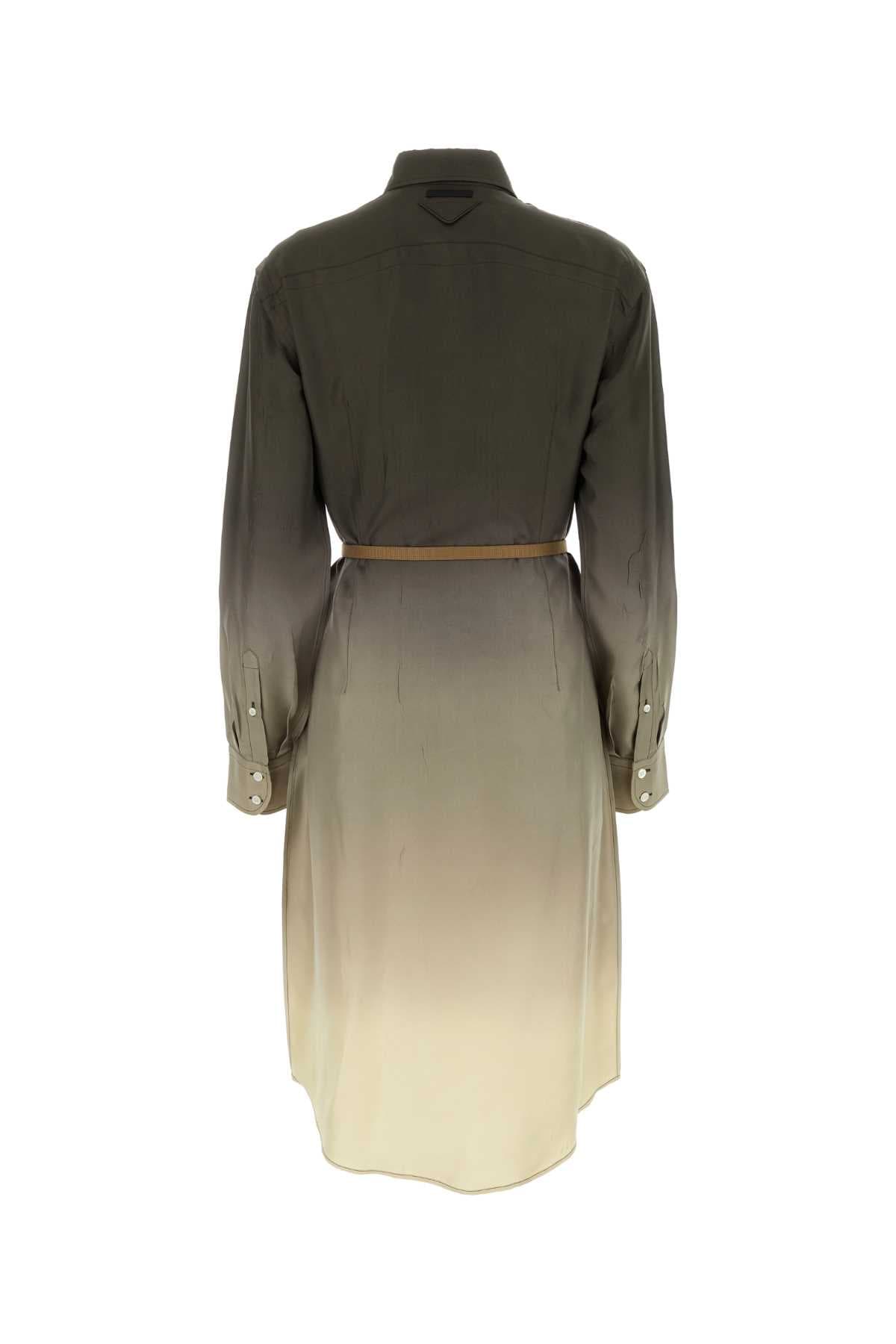 Multicolor twill shirt dress - мініатюра 2