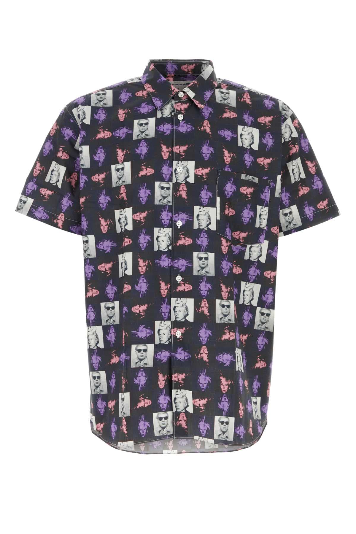 Printed poplin shirt