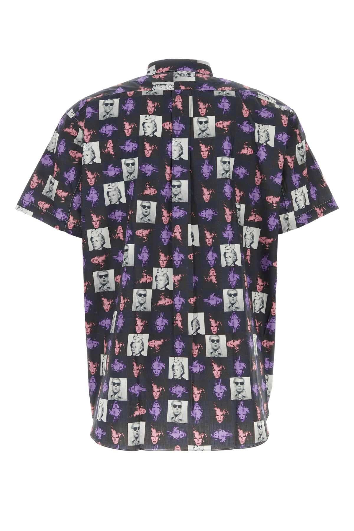 Printed poplin shirt - мініатюра 2
