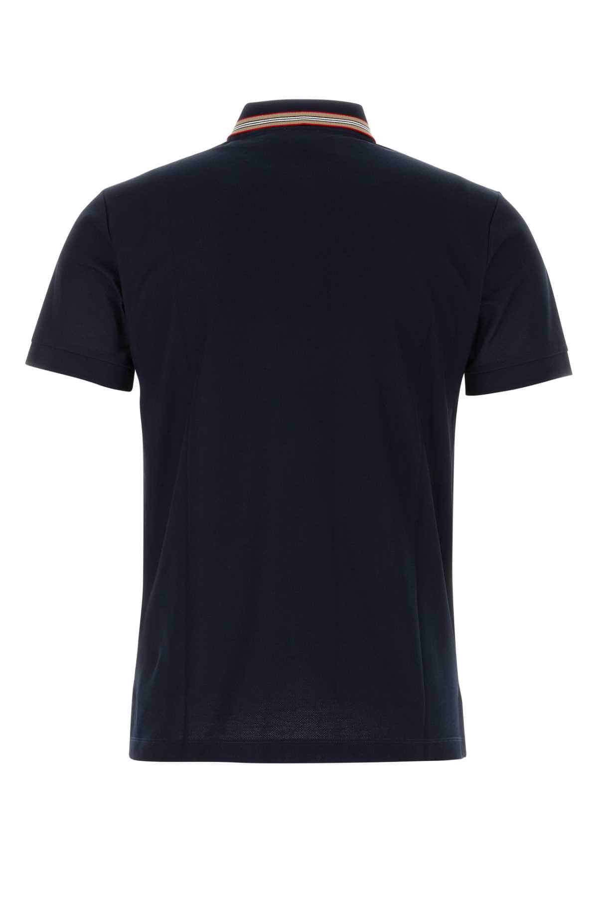 Midnight blue piquet polo shirt - мініатюра 2