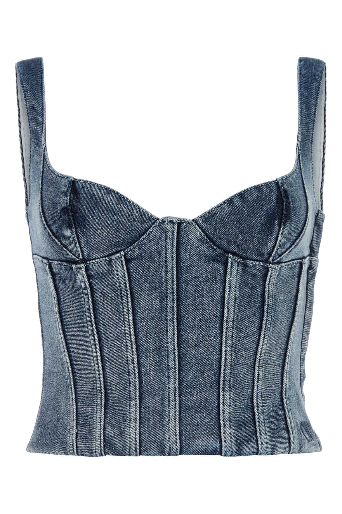 Stretch denim bodice