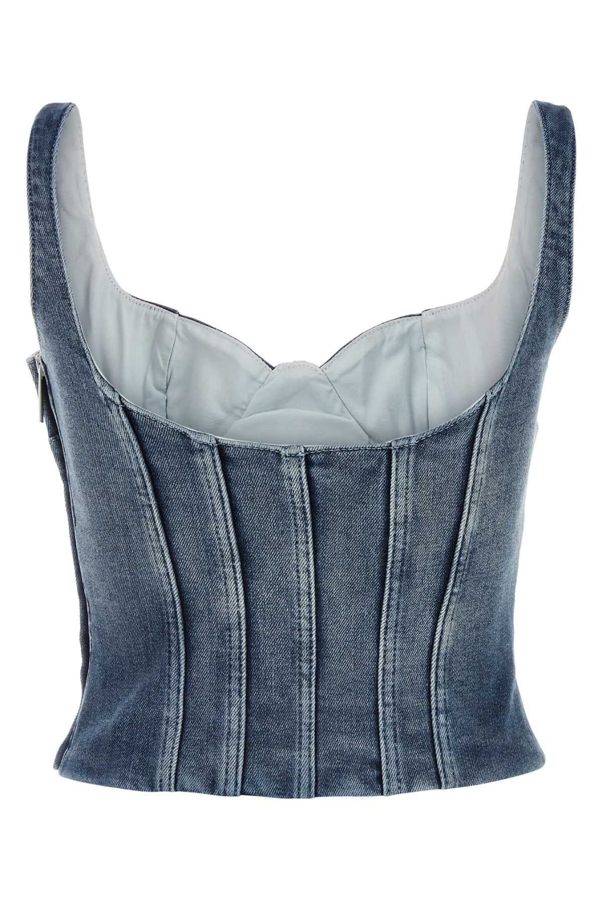 Stretch denim bodice - мініатюра 2