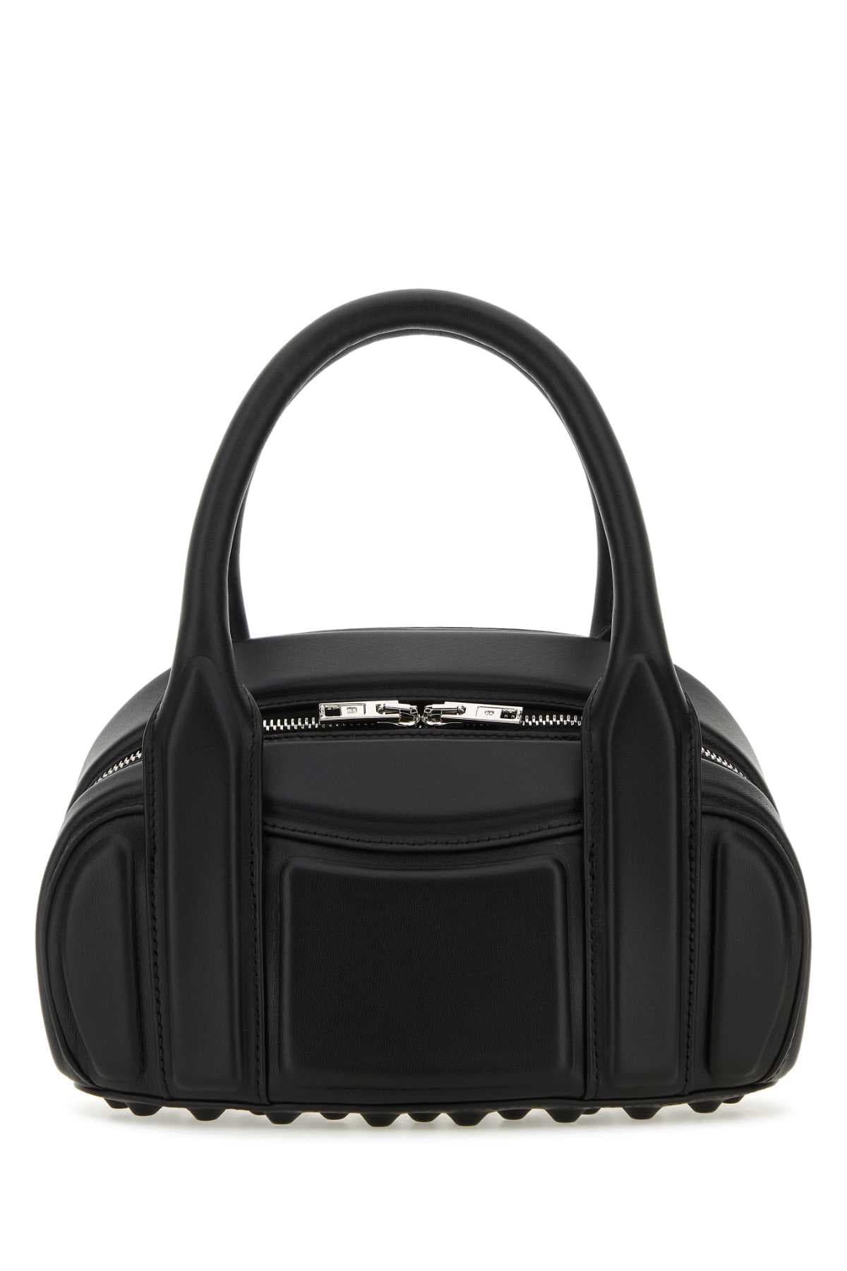 Black nappa leather Roc small handbag