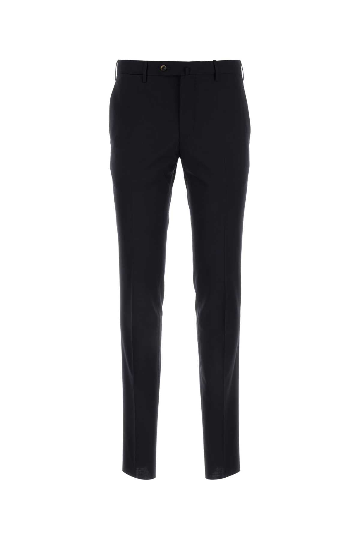 Midnight blue stretch wool pant