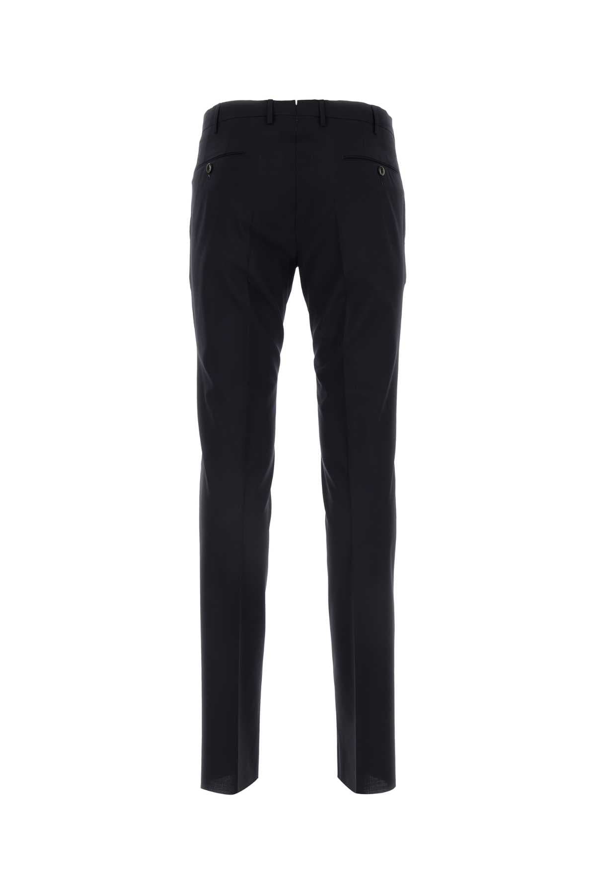 Midnight blue stretch wool pant - мініатюра 2