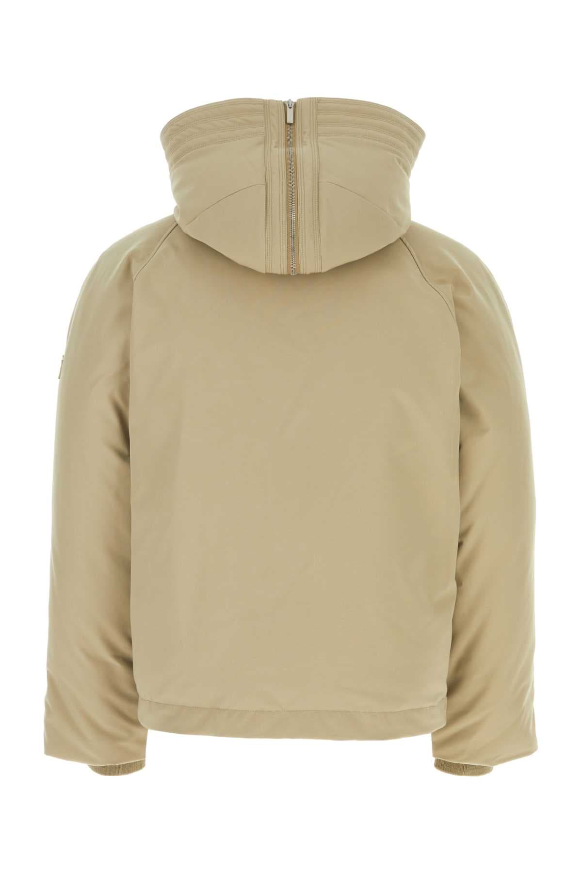 Beige polyester blend padded jacket - мініатюра 2