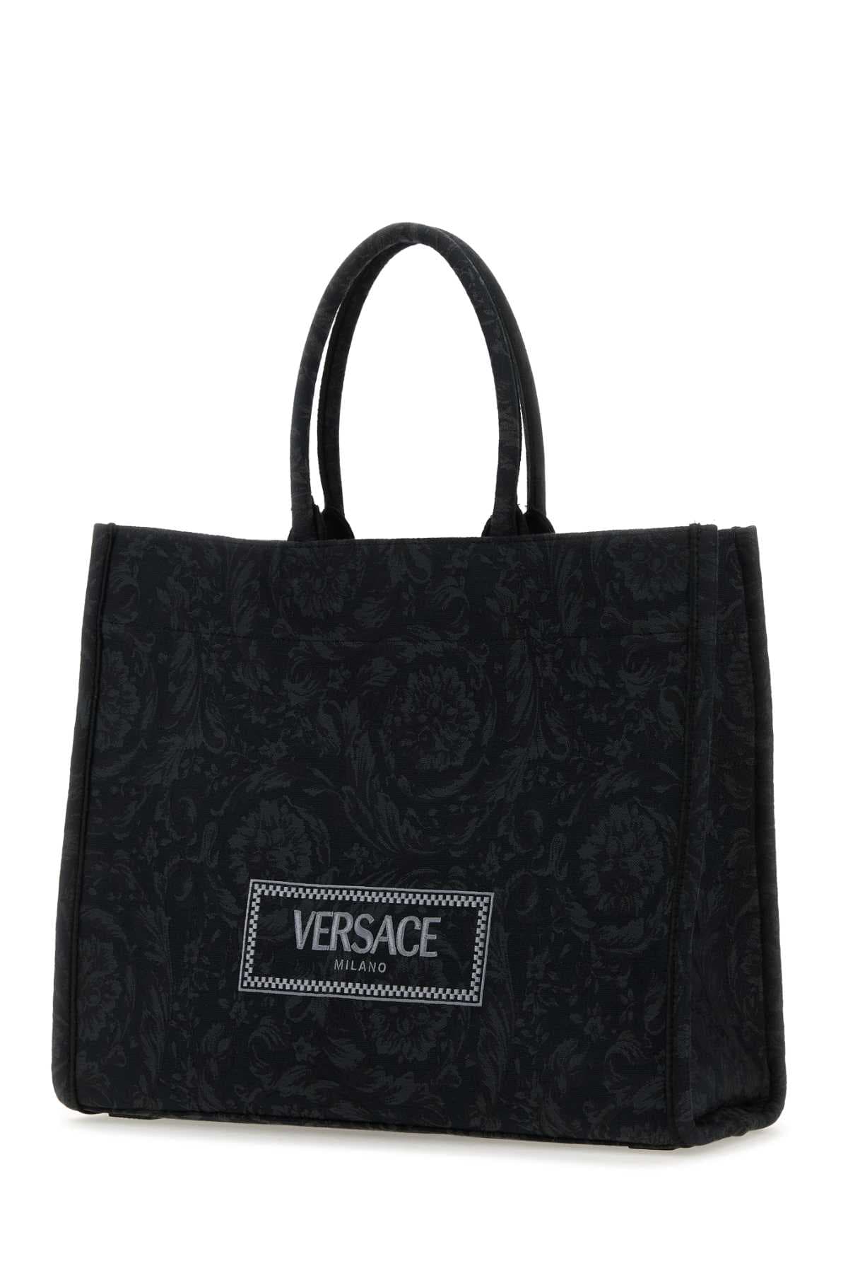 Embroidered fabric big Athena shopping bag - мініатюра 2