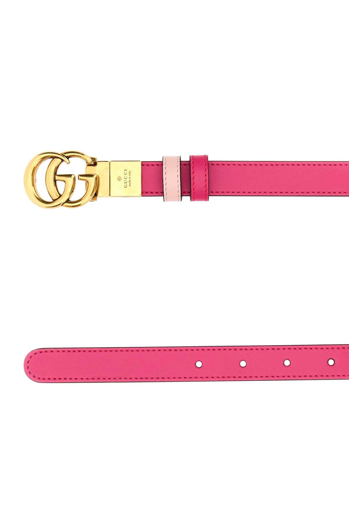 Fuchsia leather GG Marmont reversible blend - мініатюра 2