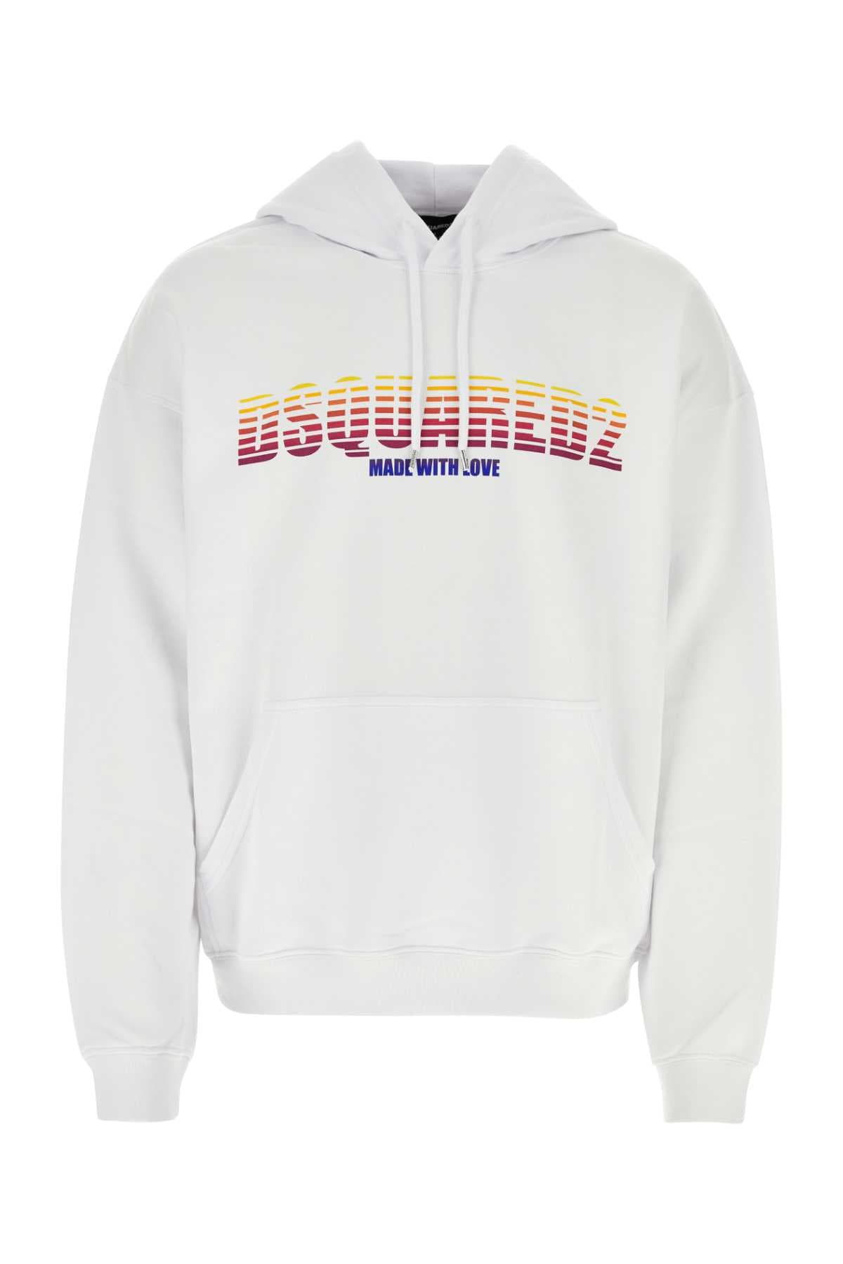 White cotton sweatshirt
