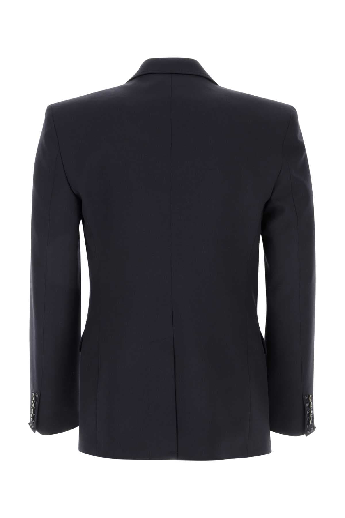 Midnight blue wool blazer - мініатюра 2