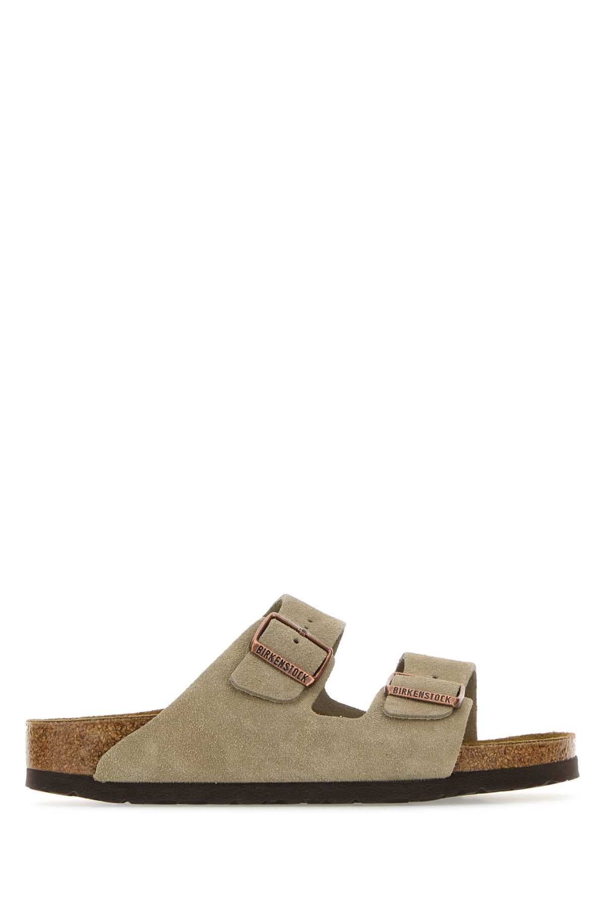 Grey suede Arizona slippers