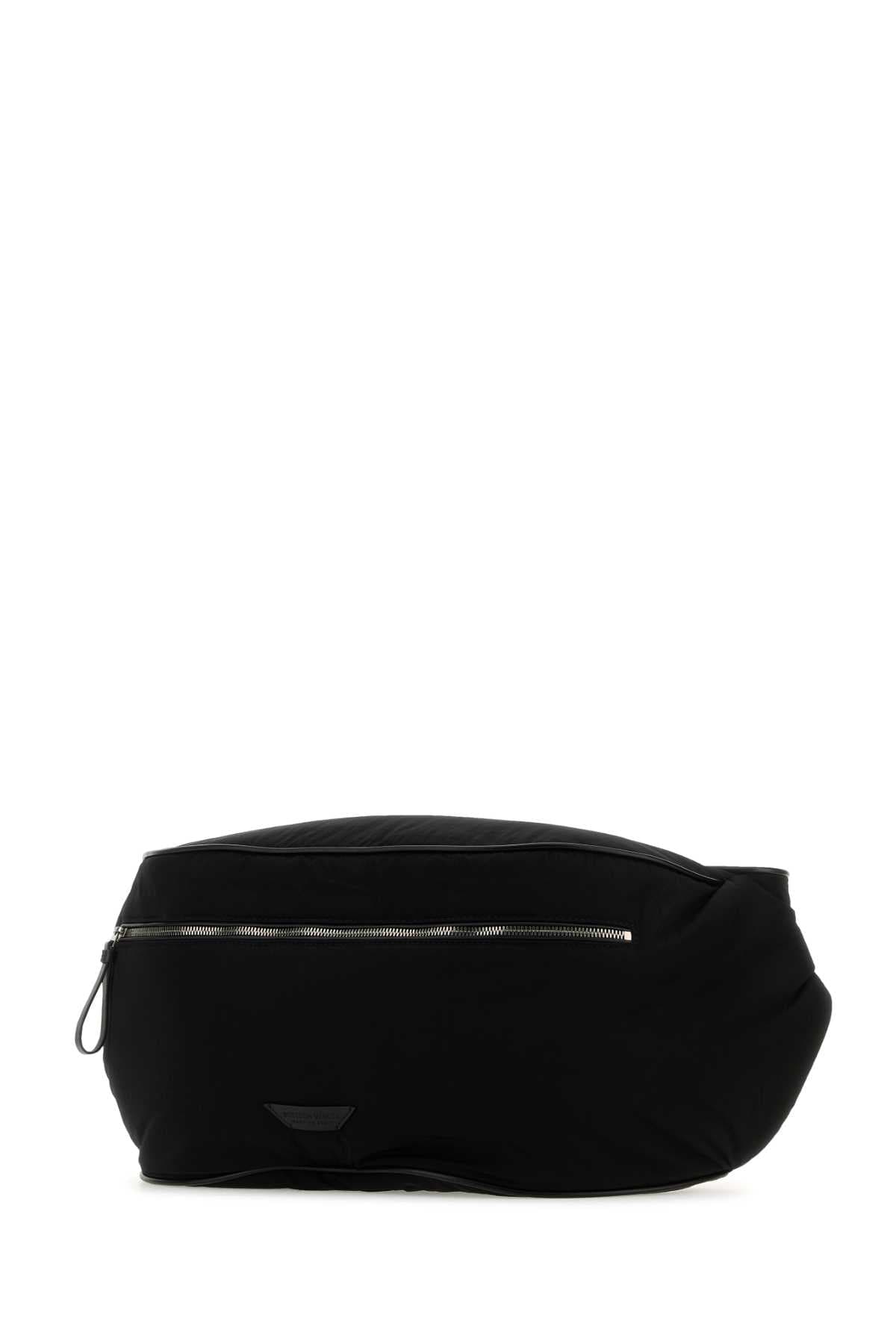 Black fabric belt bag - мініатюра 2