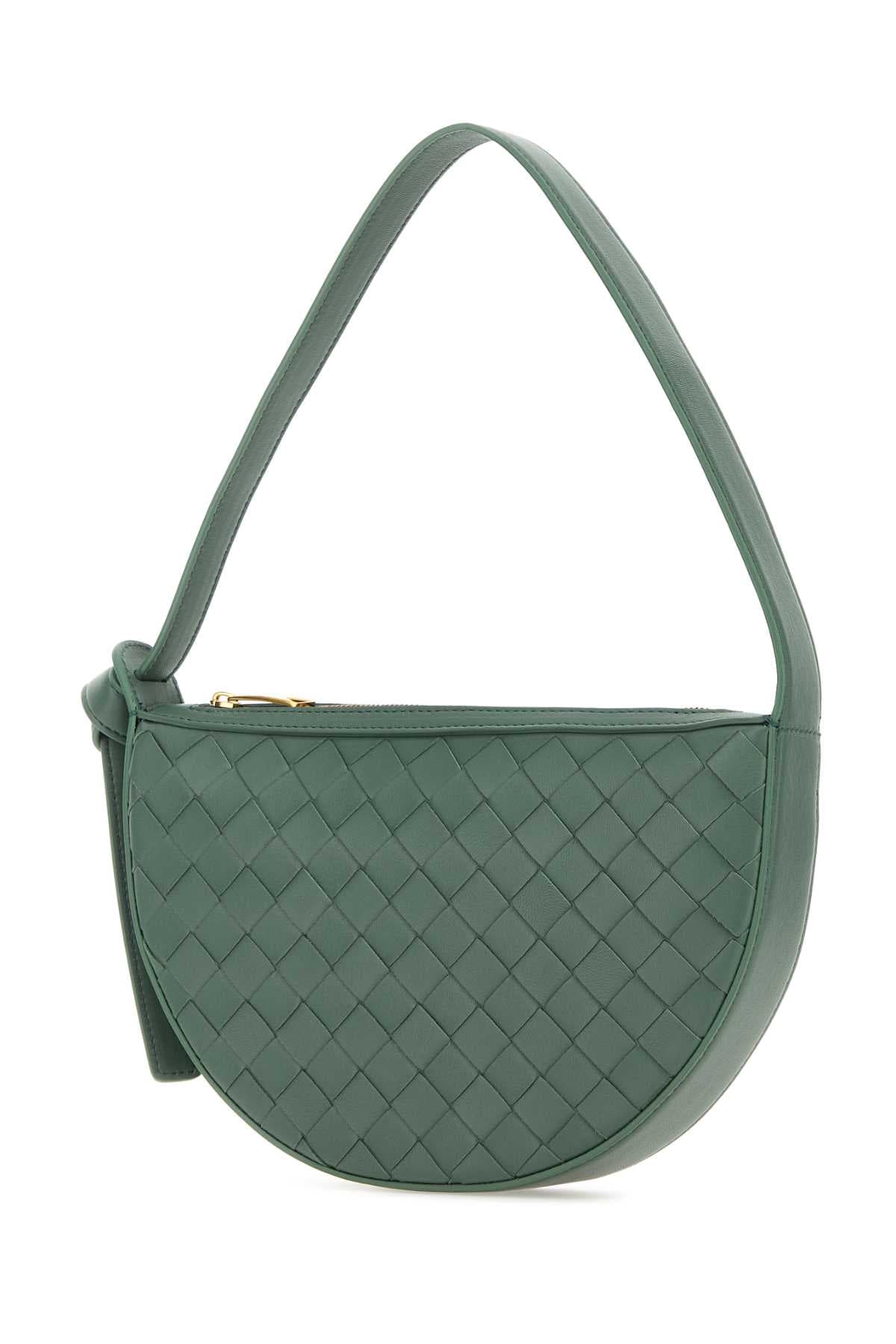 Sage green leather Mini Sunrise shoulder bag - мініатюра 2