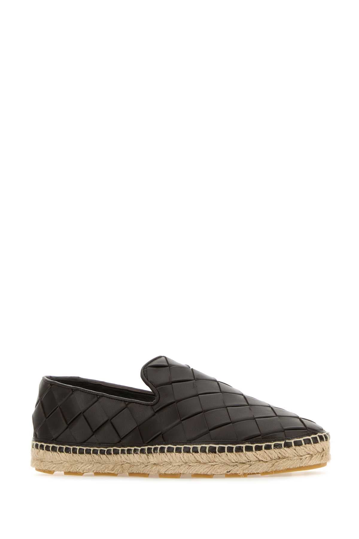 Dark brown leather Jack espadrillas - мініатюра 2