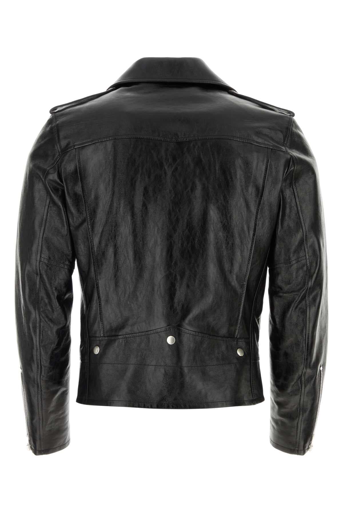 Black leather jacket - мініатюра 2