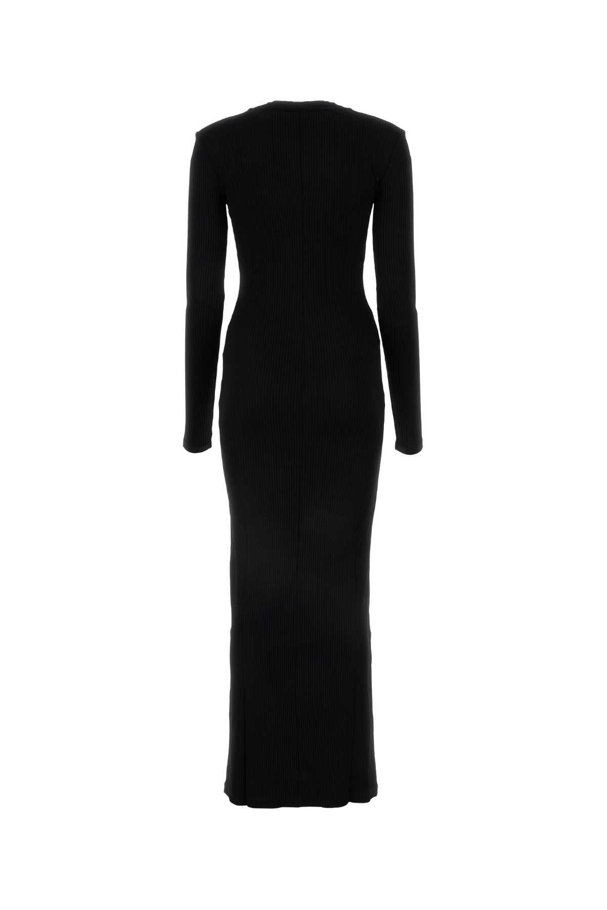 Black stretch viscose dress - мініатюра 2