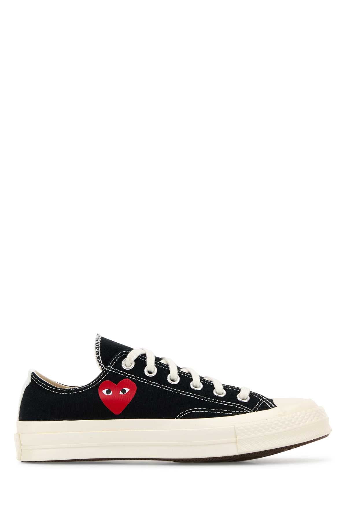 Black canvas Comme Des Garçons X Converse sneakers