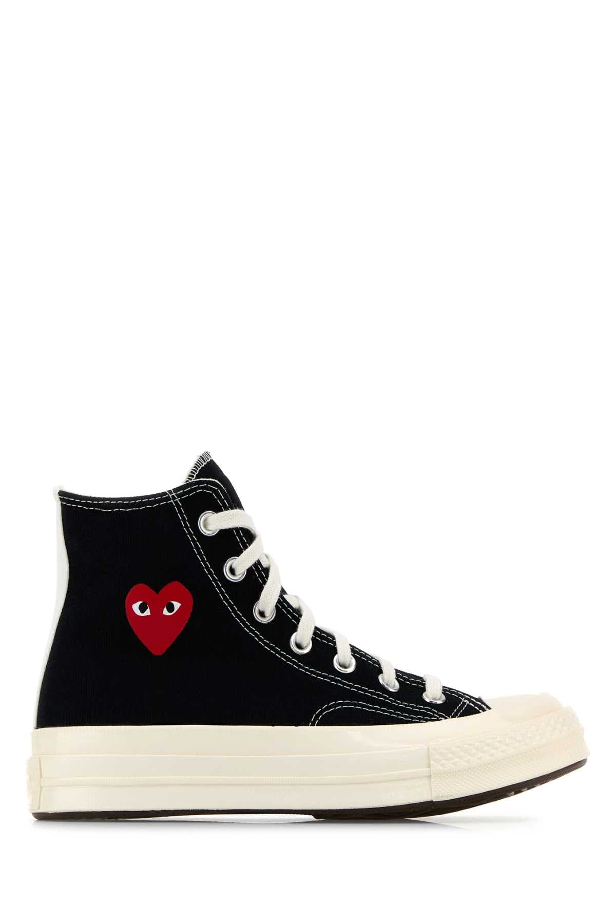 Black canvas Comme Des Garçons X Converse sneakers
