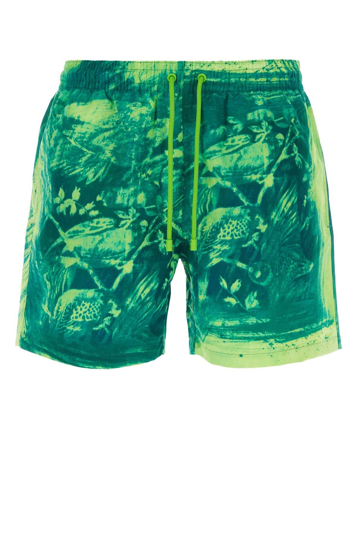 Printed polyester swimming shorts